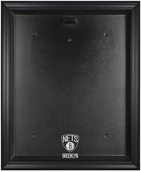 Brooklyn Nets Black Framed Logo Jersey Display Case Authentic