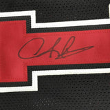 FRAMED Autographed/Signed DENNIS RODMAN 33x42 Chicago Black Jersey JSA COA Auto