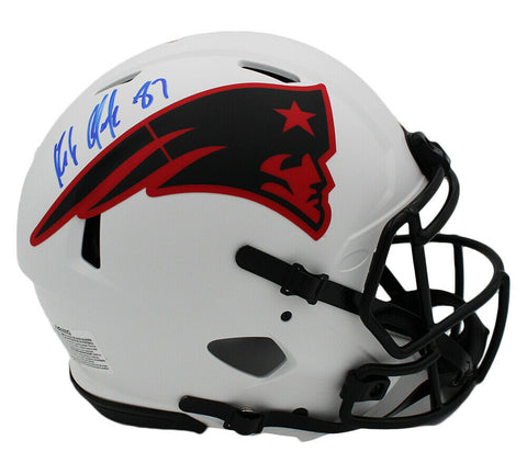 Rob Gronkowski Signed New England Patriots Speed Authentic Lunar NFL Helmet