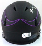 Randall Cunningham Autographed Vikings Eclipse Speed Mini Helmet- BA W Holo