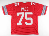 Orlando Pace Signed Ohio State Buckeyes Jersey Inscr "2x All American" (JSA COA)