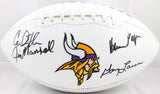 Purple People Eaters Autographed Minnesota Vikings Logo Football -Beckett W Holo