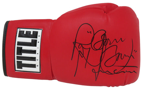 Ray Mancini Signed Title Red Boxing Glove w/Boom Boom - (SCHWARTZ SPORTS COA)