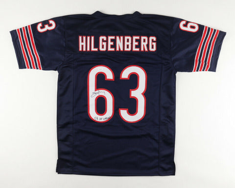 Jay Hilgenberg Signed Chicago Bears Jersey Ins. SB XX (JSA COA) O-Line / Center