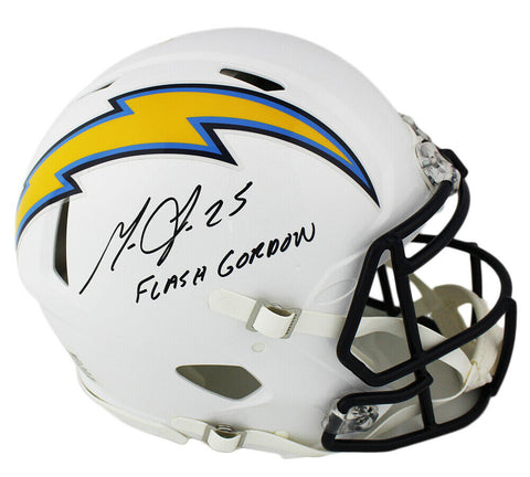 Melvin Gordon Signed Los Angeles Chargers Speed Authentic Helmet -"Flash Gordon"