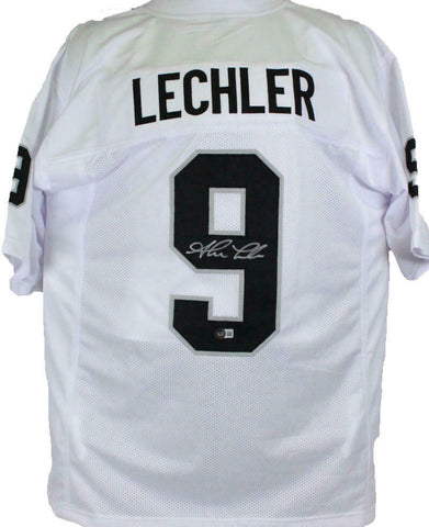 Shane Lechler Autographed White Black # Pro Style Jersey- Beckett W Hologram