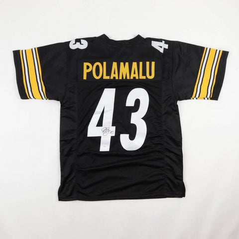 Troy Polamalu Signed Pittsburgh Steelers Jersey (JSA COA) 8xPro Bowl Def. Back