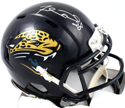 Fred Taylor Signed Jacksonville Jaguars 95-12 Speed Mini Helmet- Prova *Silver