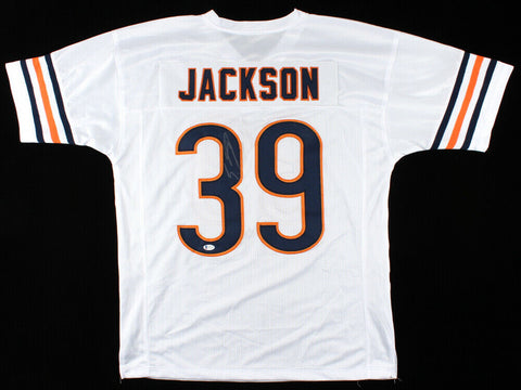 Eddie Jackson Signed Bears Jersey (Beckett Holo) Chicago's 2017 4th Rd Draft Pck