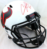 Andre Johnson Autographed Houston Texans F/S Lunar Speed Helmet-JSA W Auth *Red