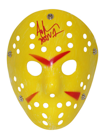 Ari Lehman Autographed/Signed Friday The 13th Yellow Mask Jason Beckett 36377