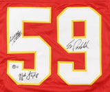 Ed Podolak, Will Shields, Nick Lowery Signed Chiefs Hall of Fame Jersey JSA coa