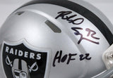 Richard Seymour Autographed Oakland Raiders Speed Mini Helmet w/HOF-BeckettWHolo