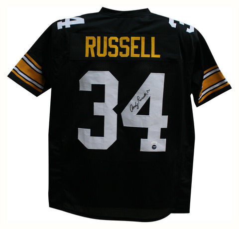Andy Russell Autographed/Signed Pro Style Black XL Jersey JSA 35526