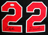 Clyde Drexler Autographed Black TB Pro Style Jersey- JSA W