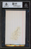 Mike Eruzione Authentic Signed 3x5 Index Card Autographed BAS Slabbed