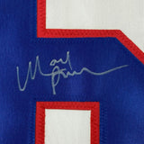 Framed Autographed/Signed Mark Pavelich 33x42 White Team USA Jersey JSA COA
