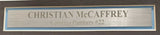 PANTHERS CHRISTIAN MCCAFFREY AUTOGRAPHED FRAMED BLUE JERSEY BECKETT 191181