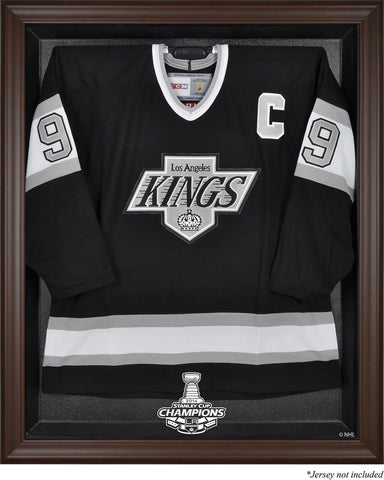 Kings 2014 Stanley Cup Champions Brown Framed Jersey Display Case - Fanatics