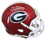 Georgia Champ Bailey Authentic Signed Flash Speed Mini Helmet BAS Witnessed
