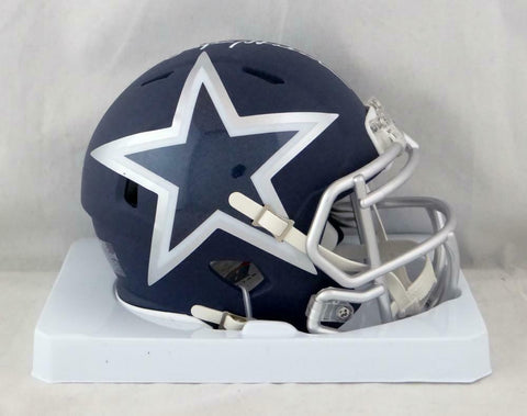 Roger Staubach Autographed Dallas Cowboys AMP Speed Mini Helmet- Beckett W Auth