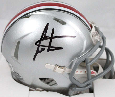 Cris Carter Autographed Ohio State Buckeyes Speed Mini Helmet-Beckett W Hologram
