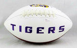Leonard Fournette Autographed LSU Tigers Logo Football- JSA W Auth *Eye