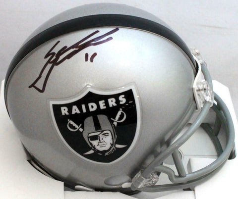 Sebastian Janikowski Autographed Oakland Raiders Mini Helmet- Beckett W hologram