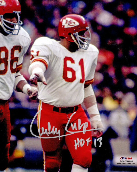 Curley Culp Signed KC Chiefs White Jersey Action 8x10 Photo w/HOF'13 - (SS COA)
