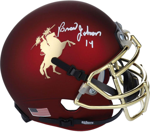 Brad Johnson Seminoles Signed Schutt Sports Unconquered Tradition Mini Helmet