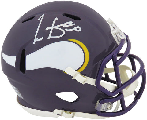 Cris Carter Signed Minnesota Vikings Throwback Riddell Speed Mini Helmet -SS COA