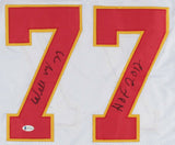 Willie Roaf Signed Kansas City Chiefs Jersey Inscribed "HOF 2012" Beckett COA