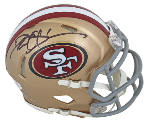 49ers Deion Sanders Authentic Signed Speed Mini Helmet Autographed BAS Witnessed