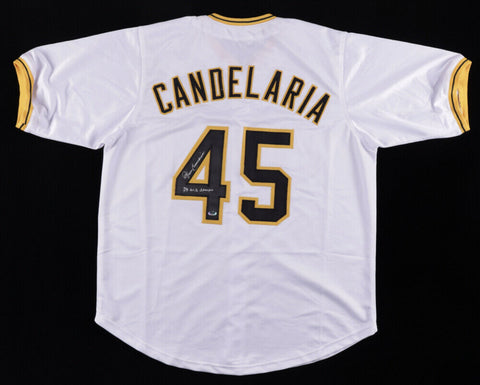 John Candelaria Signed Pirates Jersey Inscribed "79 W.S. Champs" (RSA Hologram)