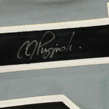 FRAMED Autographed/Signed AJ A.J. PIERZYNSKI 33x42 Grey Baseball Jersey PSA COA