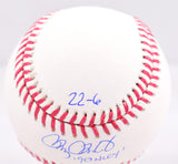 Doug Drabek Autographed Rawlings OML Baseball w/3 Stats - Beckett W Hologram *Bl