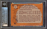 Lakers Magic Johnson Authentic Signed 1981 Topps #21 Card BAS Slabbed