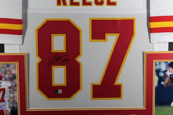 Travis Kelce Autographed Kansas City Chiefs Jersey –