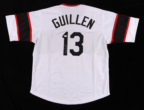 Ozzie Guillen Signed Chicago White Sox Jersey (JSA COA) 2005 World Series Champ