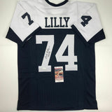 Autographed/Signed BOB LILLY HOF 80 Dallas Thanksgiving Day Jersey JSA COA Auto