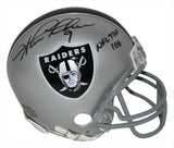 Shane Lechler Autographed Oakland Raiders Mini Helmet NFL 100 BAS 34291
