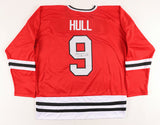 Bobby Hull Signed Red Chicago Blackhawks Jersey (JSA Hologram) HOF 1983