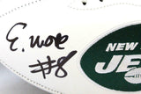 Elijah Moore Autographed New York Jets Logo Football -Beckett W Hologram *Black