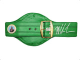 MIKE TYSON AUTOGRAPHED GREEN WBC WORLD CHAMPIONSHIP BELT BECKETT WITNESS 210831