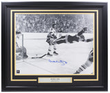 Bobby Orr Signed Framed Boston Bruins 16x20 Flying Goal Hockey Photo GNR