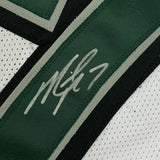 Autographed/Signed MICHAEL MIKE VICK Philadelphia White Football Jersey PSA COA