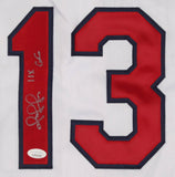 Omar Vizquel Signed Cleveland Indians Jersey Inscribed "11x GG" (JSA COA)