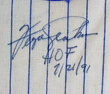 Cubs Fergie Jenkins "HOF 7/21/91" Signed Pinstripe CC M&N Jersey BAS #BD20036