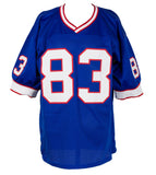 Andre Reed Signed Custom Blue Pro Style Football Jersey JSA ITP