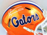 Jevon Kearse Autographed Florida Gators Chrome Mini Helmet - JSA W Auth *White